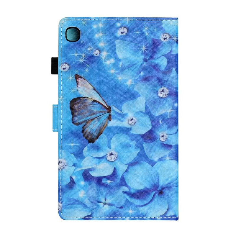 Läderfodral Samsung Galaxy Tab A7 Lite Telefonfodral Blommig