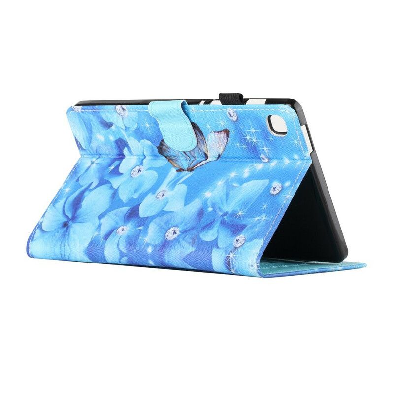 Läderfodral Samsung Galaxy Tab A7 Lite Telefonfodral Blommig