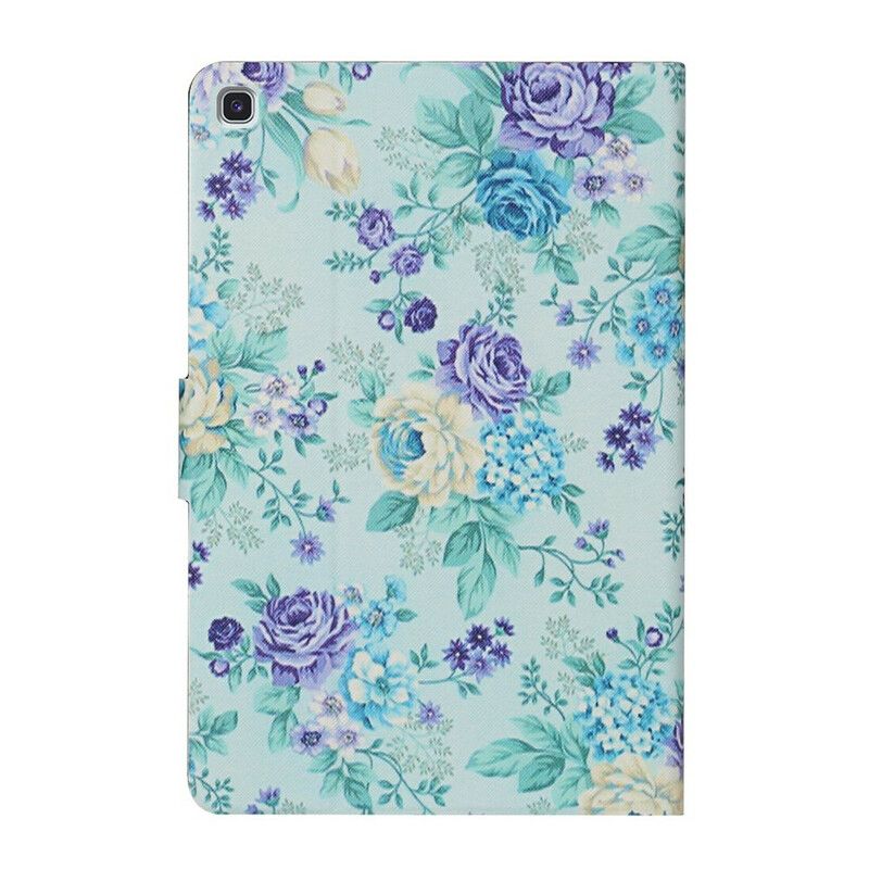 Läderfodral Samsung Galaxy Tab A7 Lite Telefonfodral Blommor Blommor Blommor