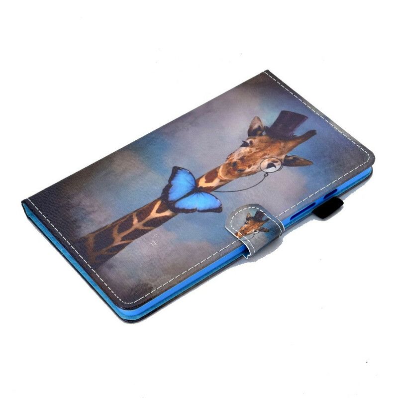 Läderfodral Samsung Galaxy Tab A7 Lite Telefonfodral Chic Giraff