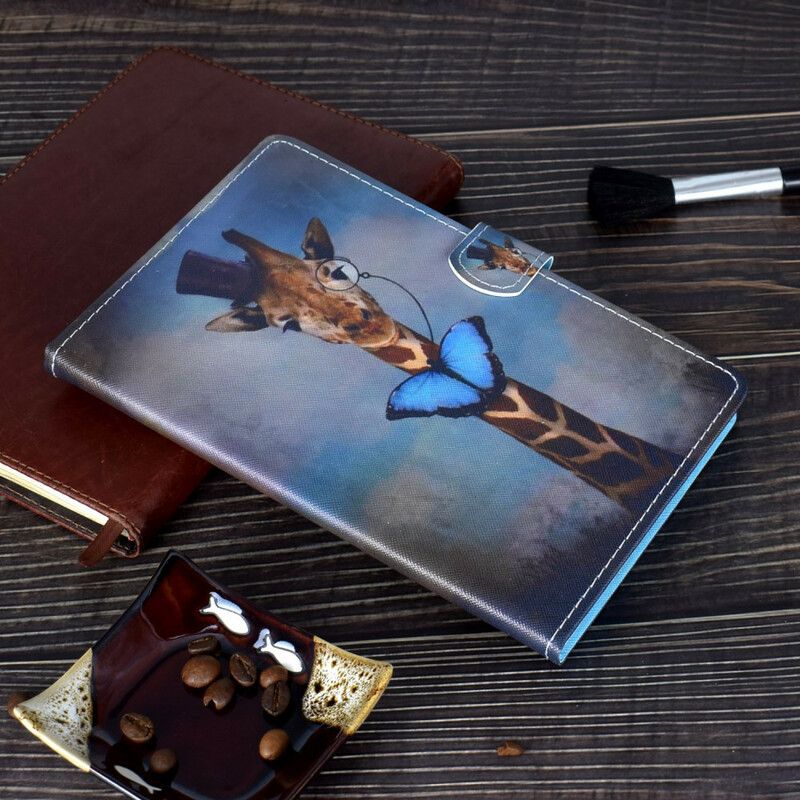 Läderfodral Samsung Galaxy Tab A7 Lite Telefonfodral Chic Giraff