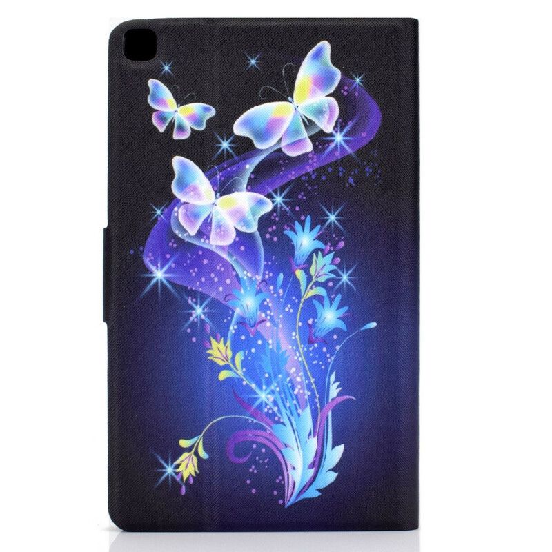 Läderfodral Samsung Galaxy Tab A7 Lite Telefonfodral Fjärilar Under Flygning