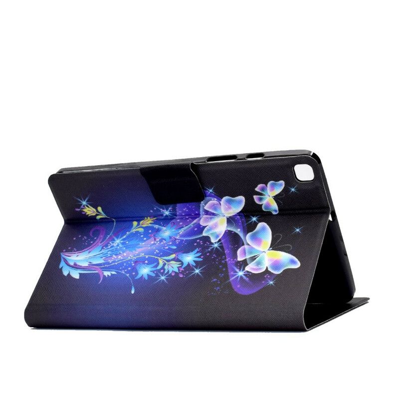 Läderfodral Samsung Galaxy Tab A7 Lite Telefonfodral Fjärilar Under Flygning
