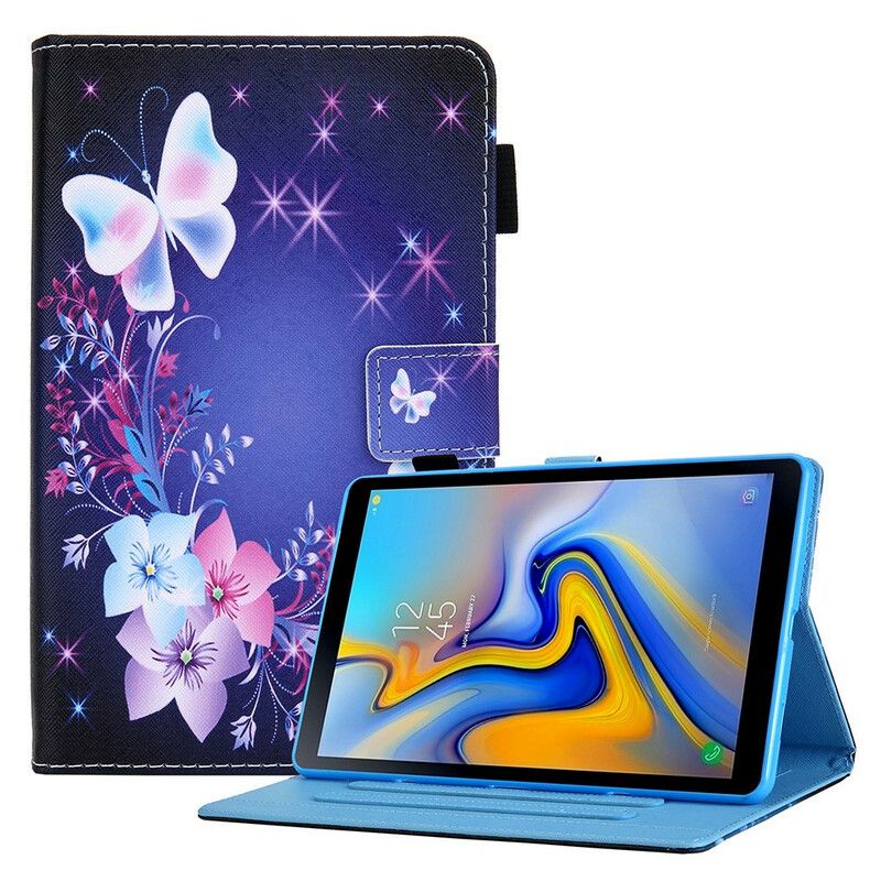 Läderfodral Samsung Galaxy Tab A7 Lite Telefonfodral Flera Fjärilar