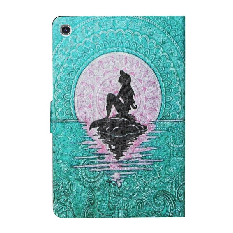 Läderfodral Samsung Galaxy Tab A7 Lite Telefonfodral Mermaid Mandala