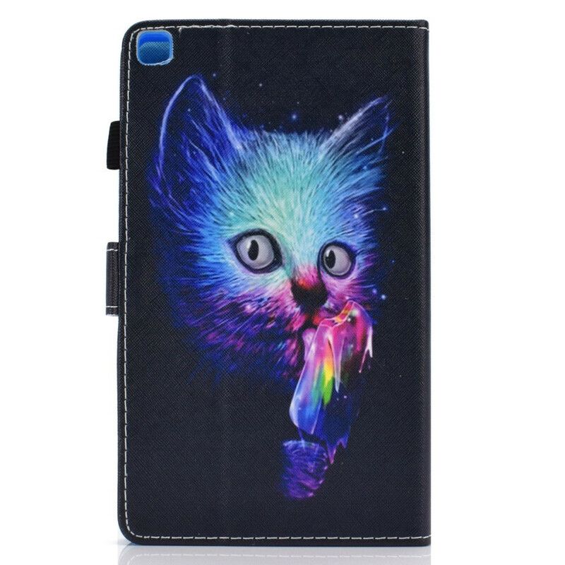 Läderfodral Samsung Galaxy Tab A7 Lite Telefonfodral Psycho Cat