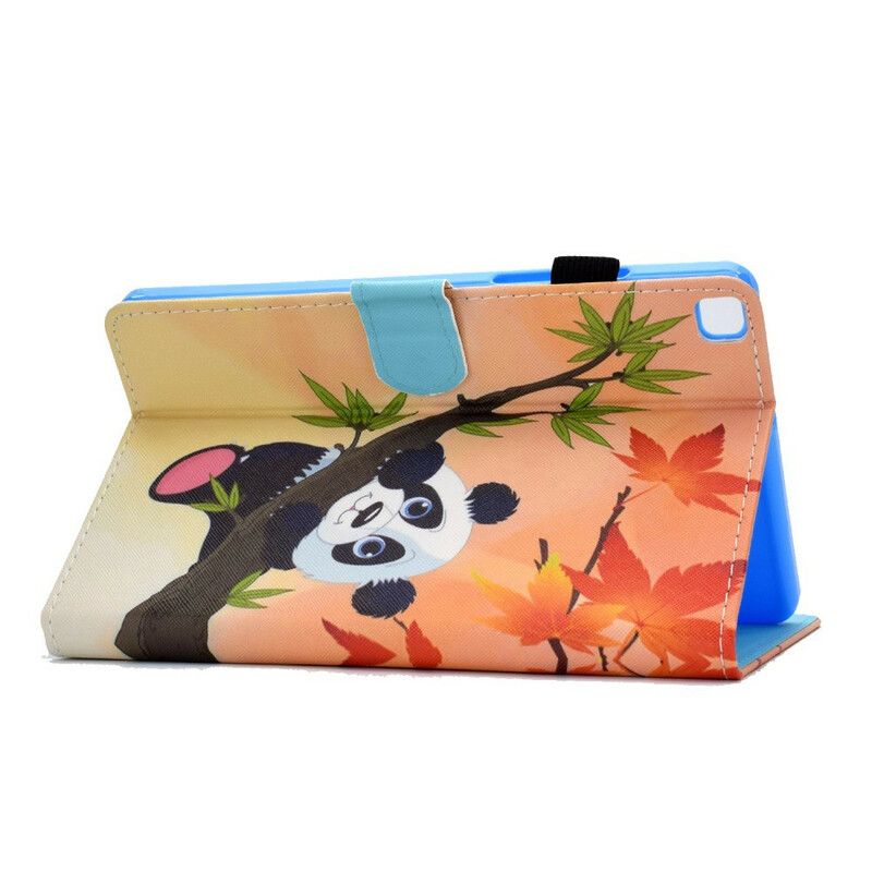 Läderfodral Samsung Galaxy Tab A7 Lite Telefonfodral Söt Panda