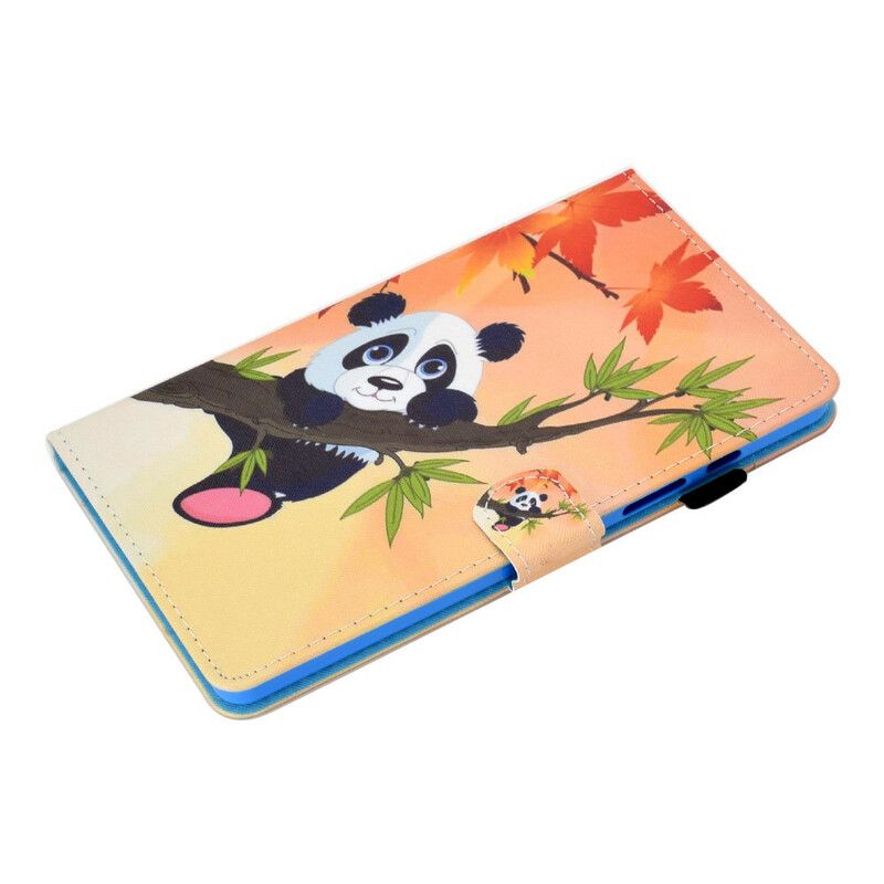 Läderfodral Samsung Galaxy Tab A7 Lite Telefonfodral Söt Panda