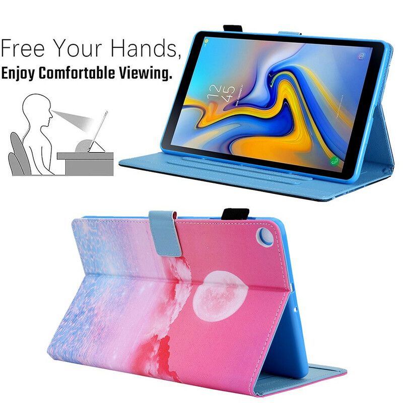 Läderskal Fodral Samsung Galaxy Tab A7 Lite Drömlandskap