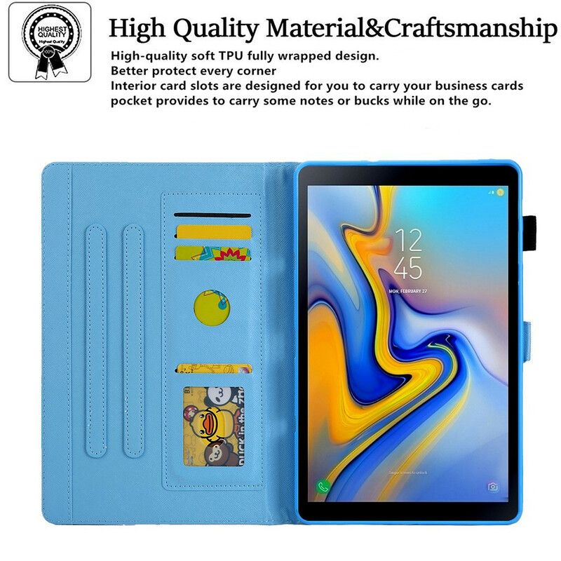 Läderskal Fodral Samsung Galaxy Tab A7 Lite Sunset Eiffeltornet