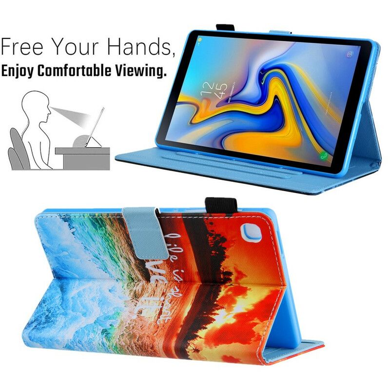 Skyddsfodral Samsung Galaxy Tab A7 Lite Livet Är Kort Solnedgång