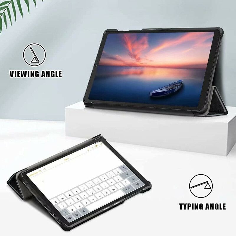 Smart Fodral Samsung Galaxy Tab A7 Lite Konstläder Och Skärmskydd