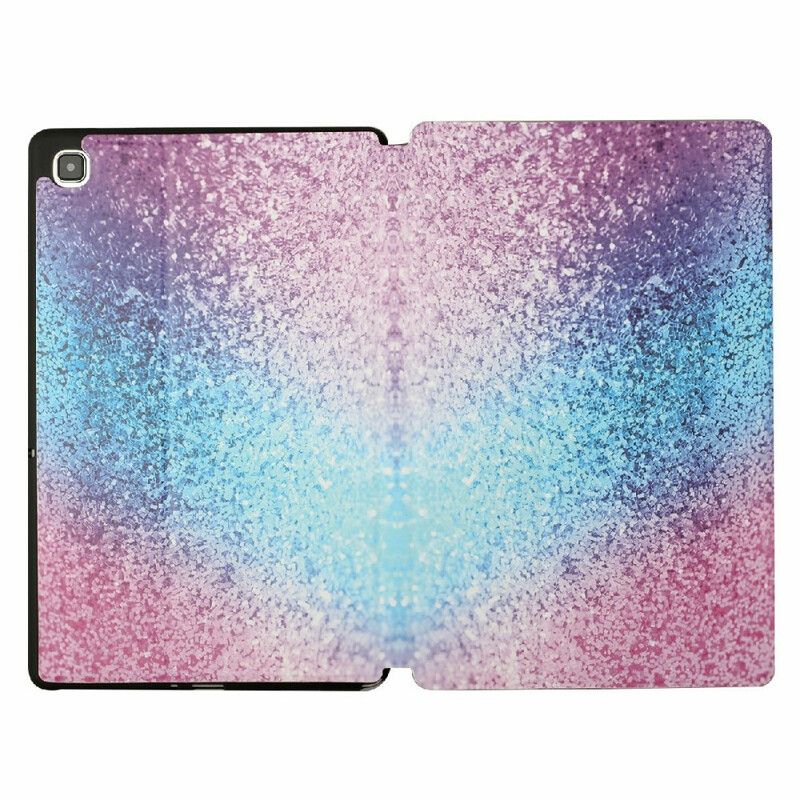 Smart Fodral Samsung Galaxy Tab A7 Lite Two Flap Fantasy Paljetter