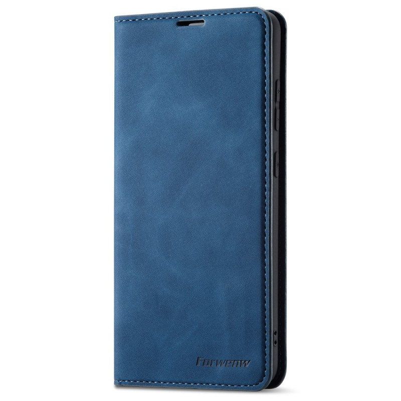 Folio-fodral Samsung Galaxy A53 5G Läderfodral Forwenw Lädereffekt