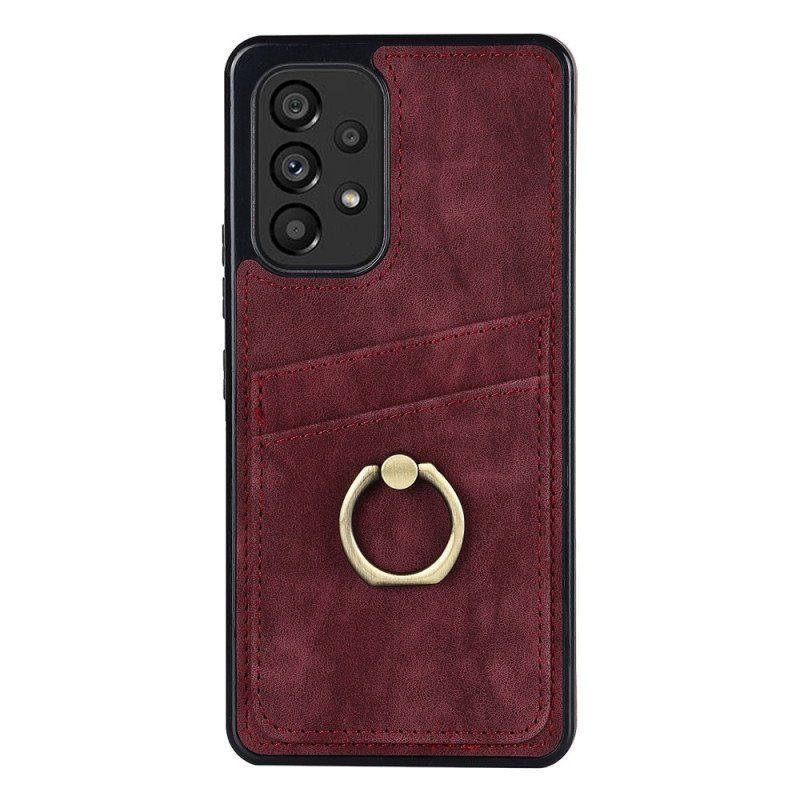 Skal Samsung Galaxy A53 5G Vintage Ringfäste Och Korthållare
