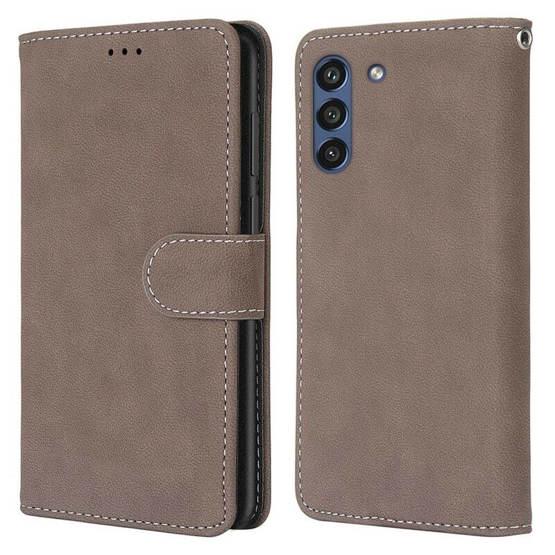 Fodral Samsung Galaxy S21 Fe Läderstil Vintage Couture