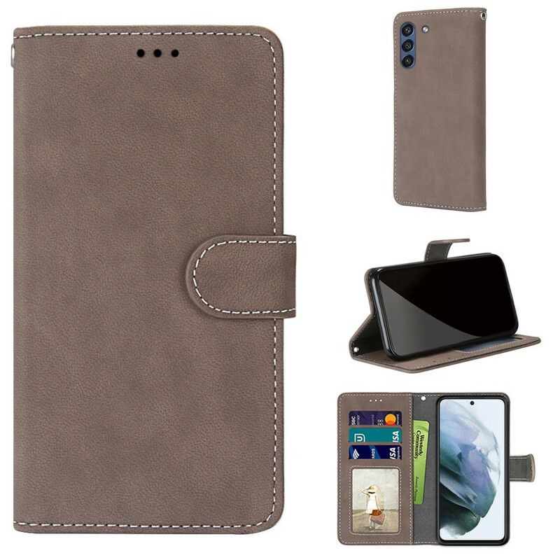 Fodral Samsung Galaxy S21 Fe Läderstil Vintage Couture