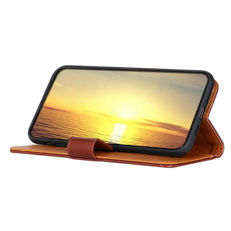 Fodral Samsung Galaxy S21 Fe Trefärgad Lädereffekt