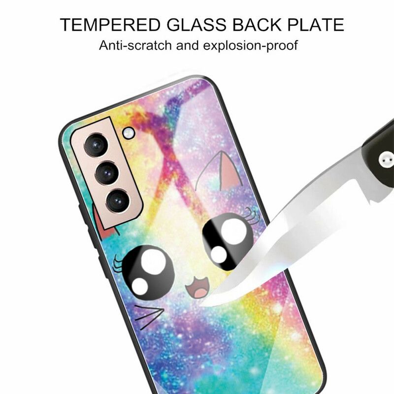 Skal Samsung Galaxy S21 Fe Härdat Glas Kat