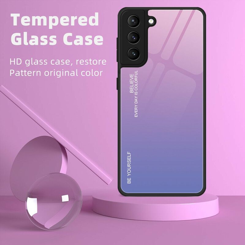 Skal Samsung Galaxy S21 Fe Härdat Glas Var Dig Själv