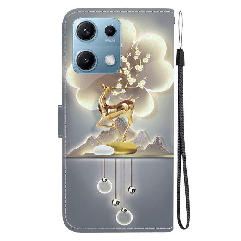 Läderskal Fodral Xiaomi Redmi Note 14s Sikahjort