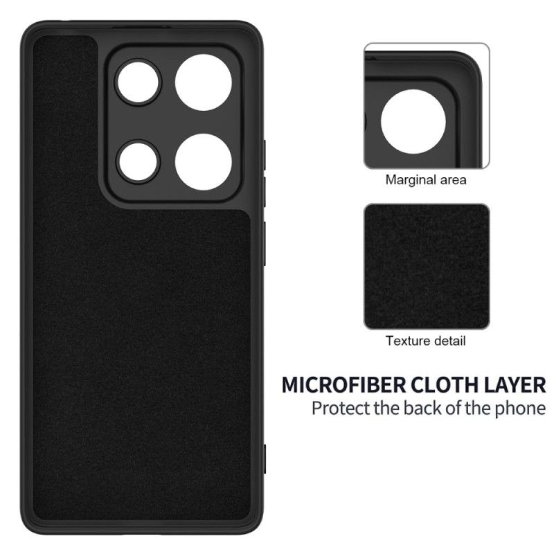 Skal Xiaomi Redmi Note 14s Telefonfodral Flytande Silikonarmband