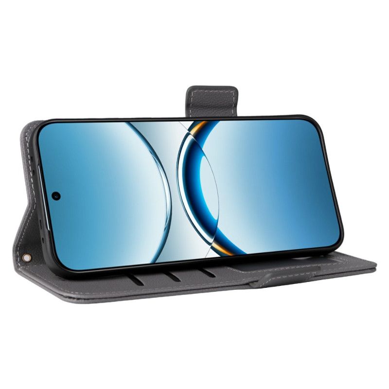 Fodral Oppo Find X8 Litchirem I Konstläder