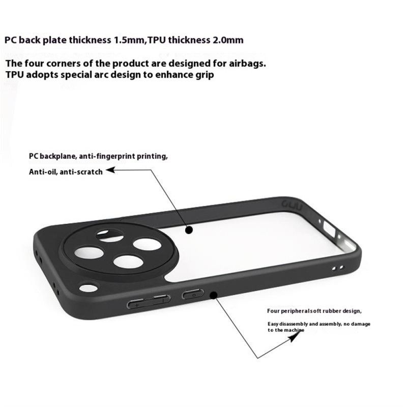 Skal För Oppo Find X8 Hybrid Genomskinlig