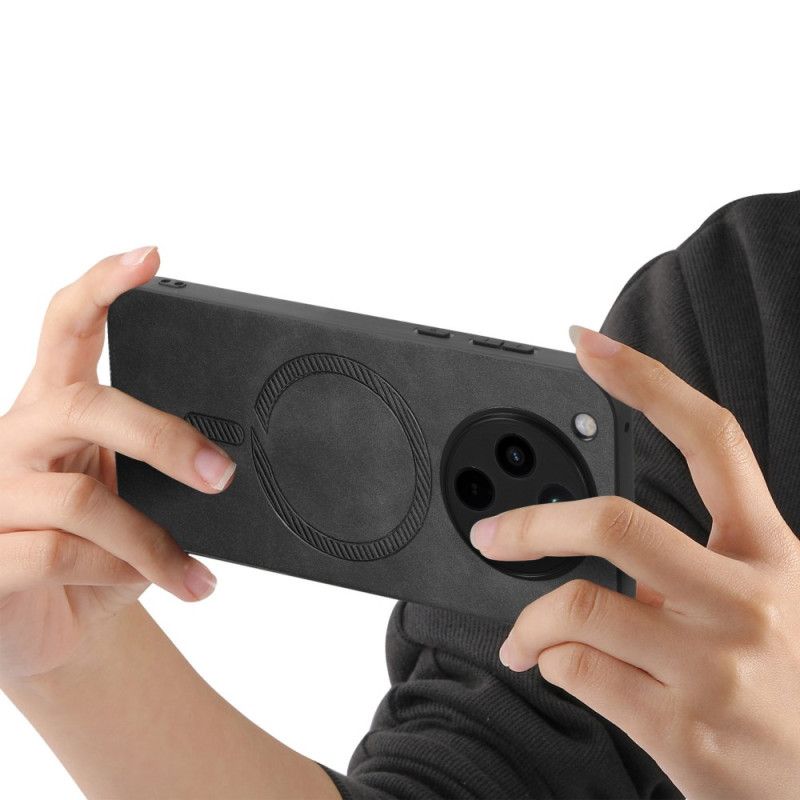 Skal Oppo Find X8 Magsafe-kompatibel Lädereffekt