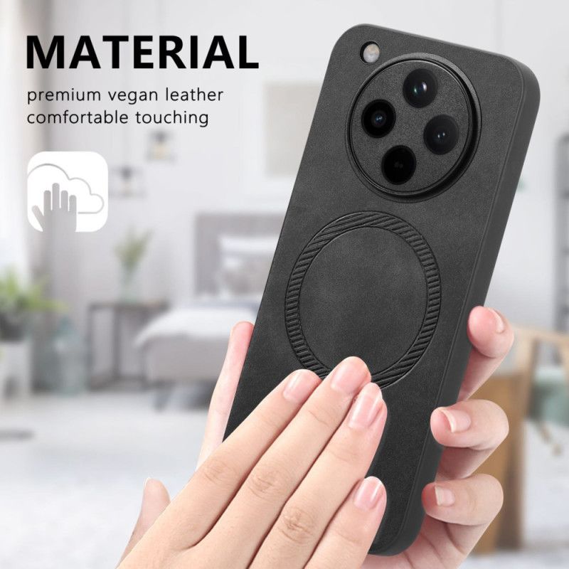 Skal Oppo Find X8 Magsafe-kompatibel Lädereffekt