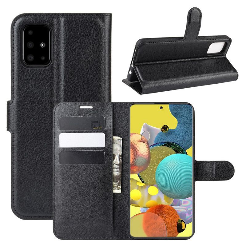 Fodral Samsung Galaxy A51 5G Svart Klassisk