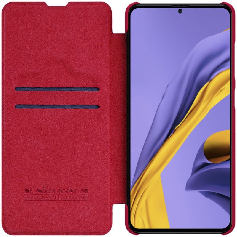 Folio-fodral för Samsung Galaxy A51 5G Svart Nillkin Qin-Serien