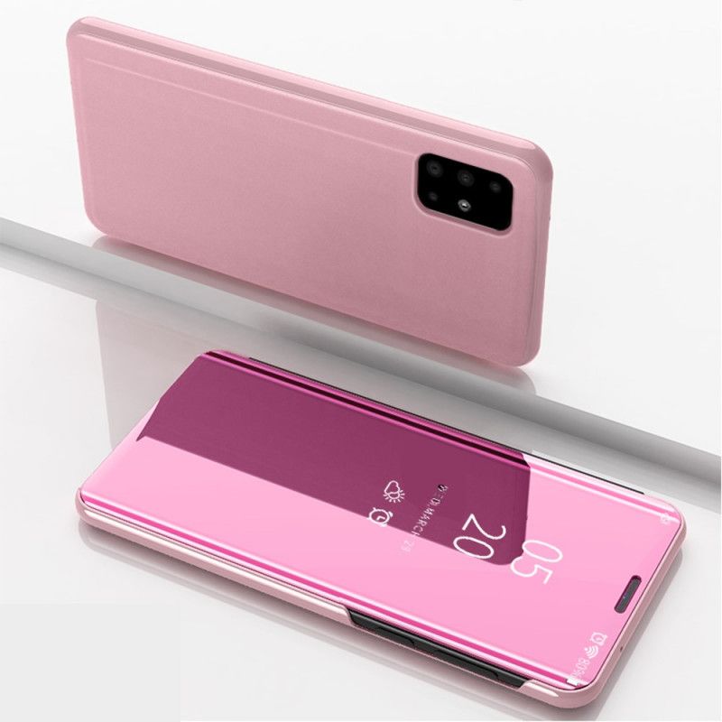 Folio-fodral Samsung Galaxy A51 5G Svart Spegel