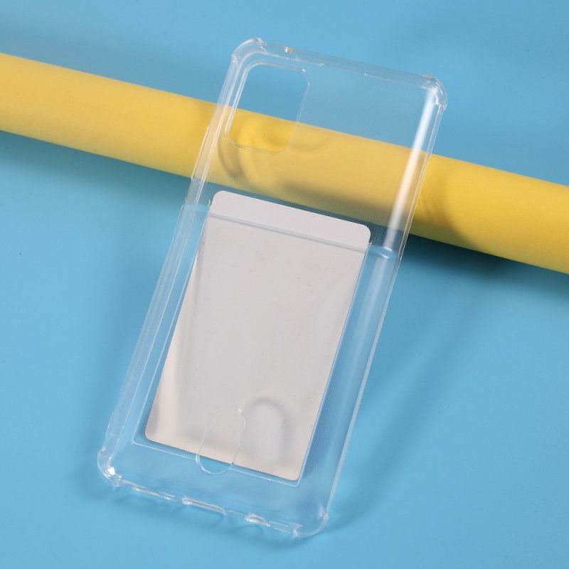 Skal för Samsung Galaxy A51 5G Transparent Korthållare