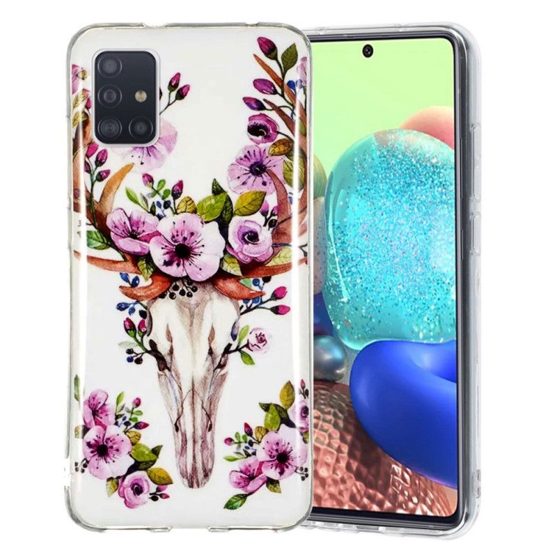 Skal Samsung Galaxy A51 5G Fluorescerande Blommande Älg