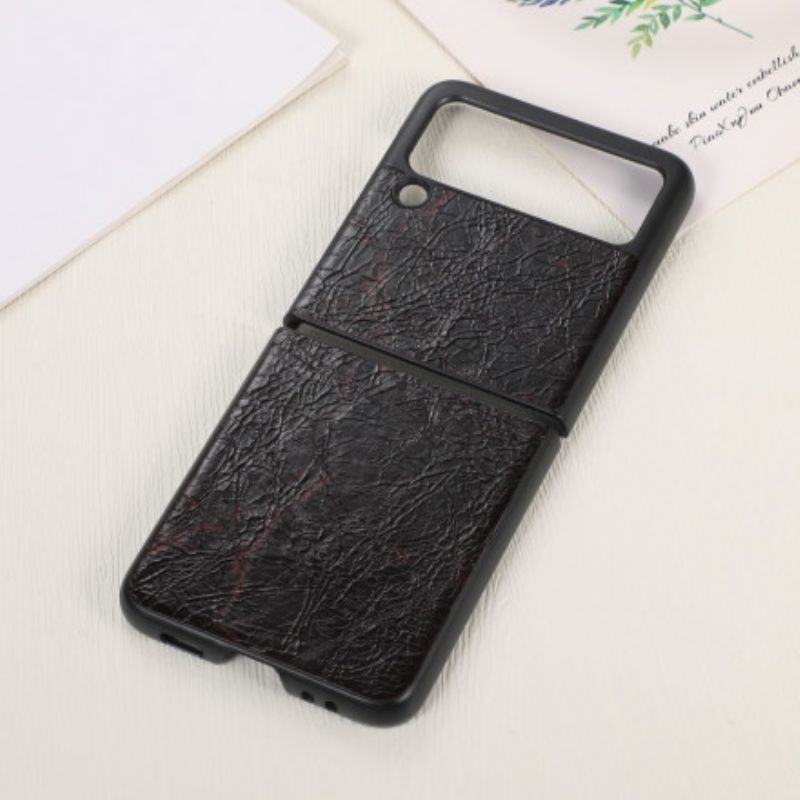 Skal För Samsung Galaxy Z Flip 3 5g Texturerat Konstläder