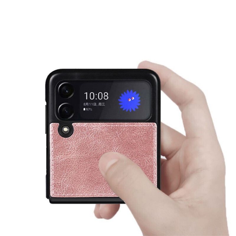 Skal Samsung Galaxy Z Flip 3 5g Stil Läderställ