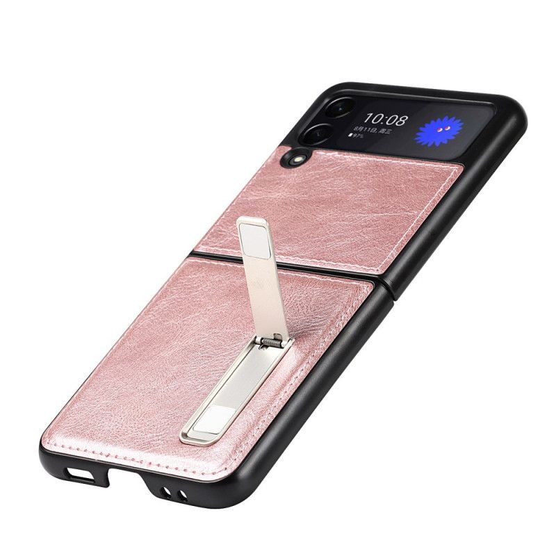 Skal Samsung Galaxy Z Flip 3 5g Stil Läderställ