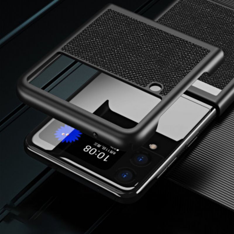 Skal Samsung Galaxy Z Flip 3 5g Stil Texturerat Läder