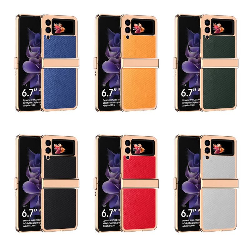 Skal Samsung Galaxy Z Flip 3 5g Telefonfodral Kolfiber 3 Delar