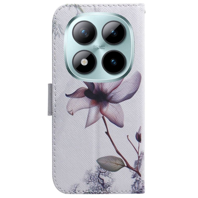 Fodral För Xiaomi Redmi Note 15 Pro Plus 5g Rosa Blomma