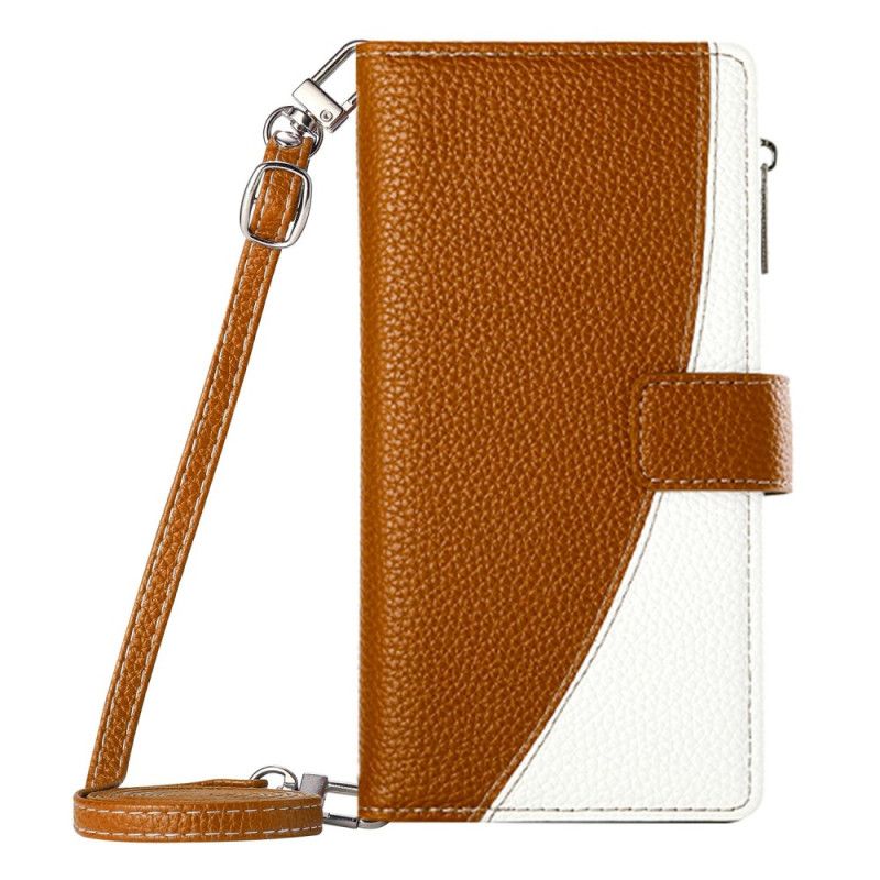 Fodral För Xiaomi Redmi Note 15 Pro Plus 5g Tvåfärgad Med Remmar