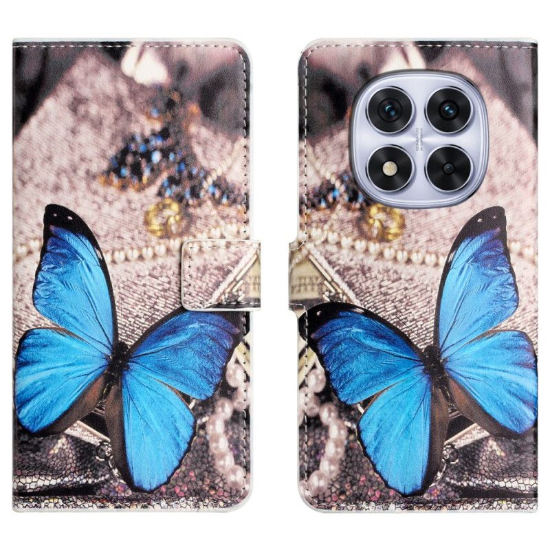 Fodral Xiaomi Redmi Note 15 Pro Plus 5g Blå Fjäril