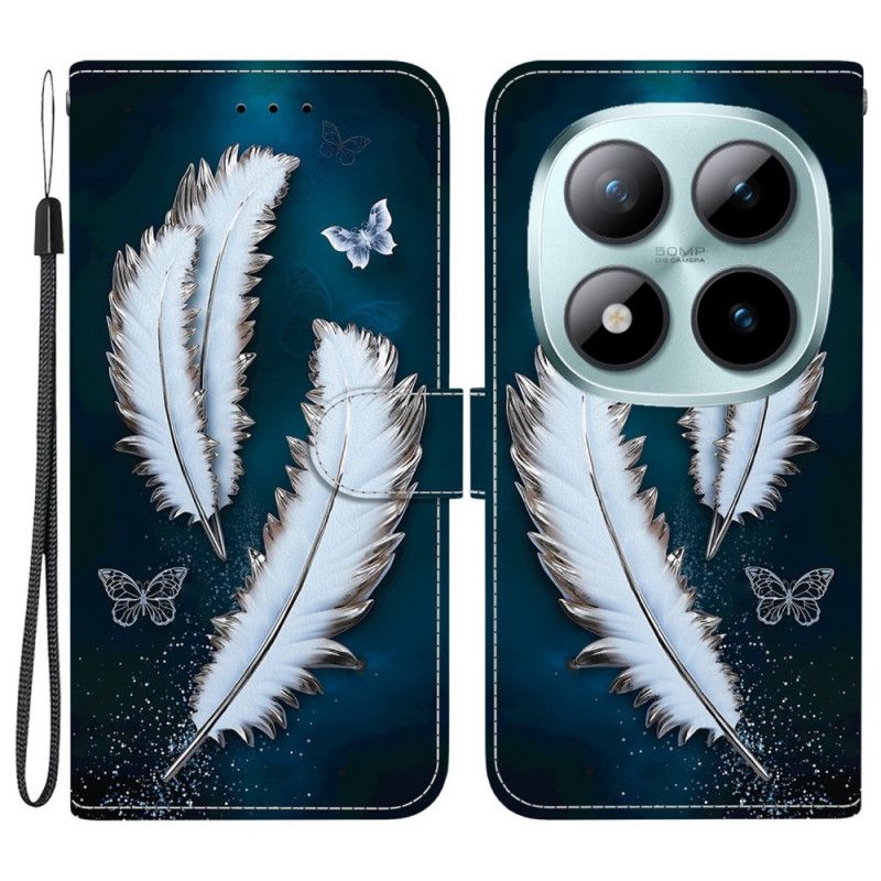 Fodral Xiaomi Redmi Note 15 Pro Plus 5g Vita Fjädrar