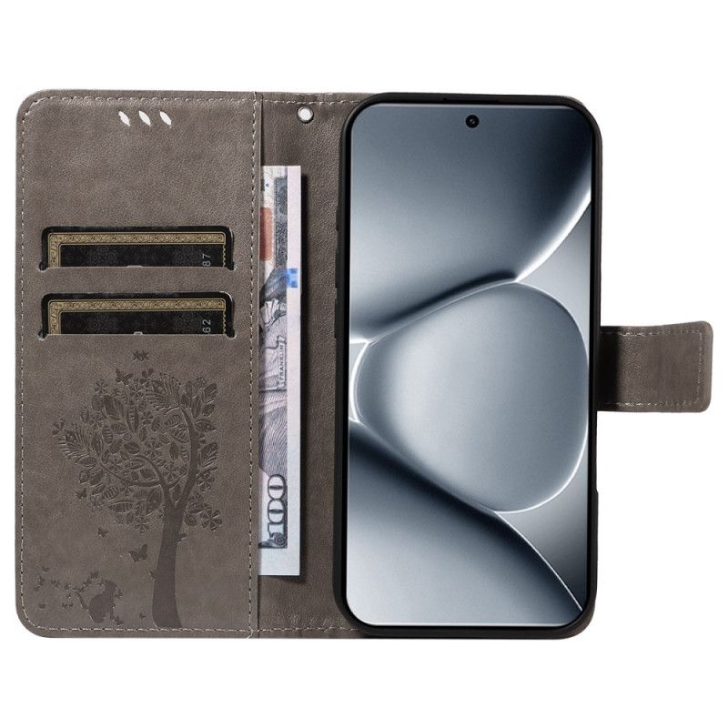 Läderfodral Xiaomi Redmi Note 15 Pro Plus 5g Telefonfodral Katt Och Träd