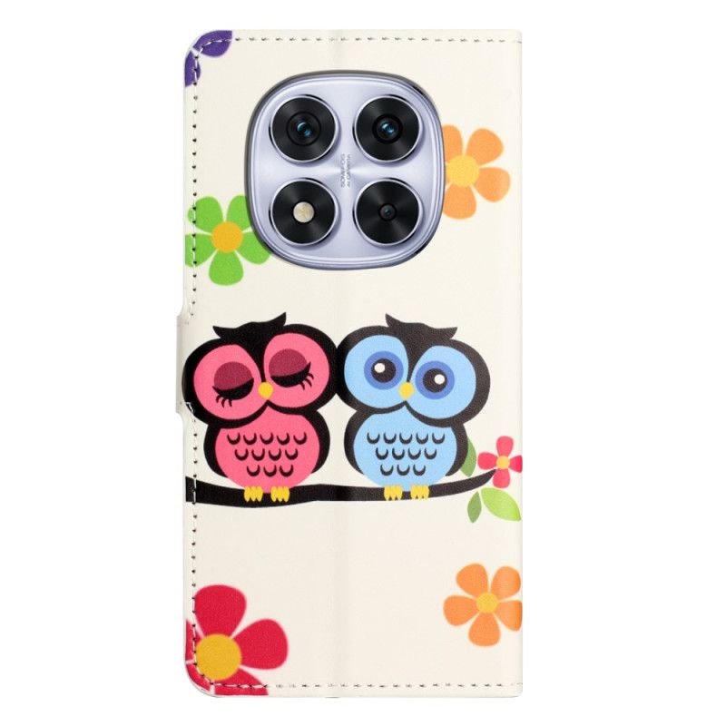 Läderfodral Xiaomi Redmi Note 15 Pro Plus 5g Telefonfodral Par Ugglor