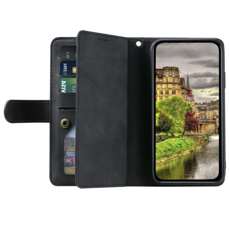 Läderfodral Xiaomi Redmi Note 15 Pro Plus 5g Telefonfodral Plånbok Med 9 Kortfack