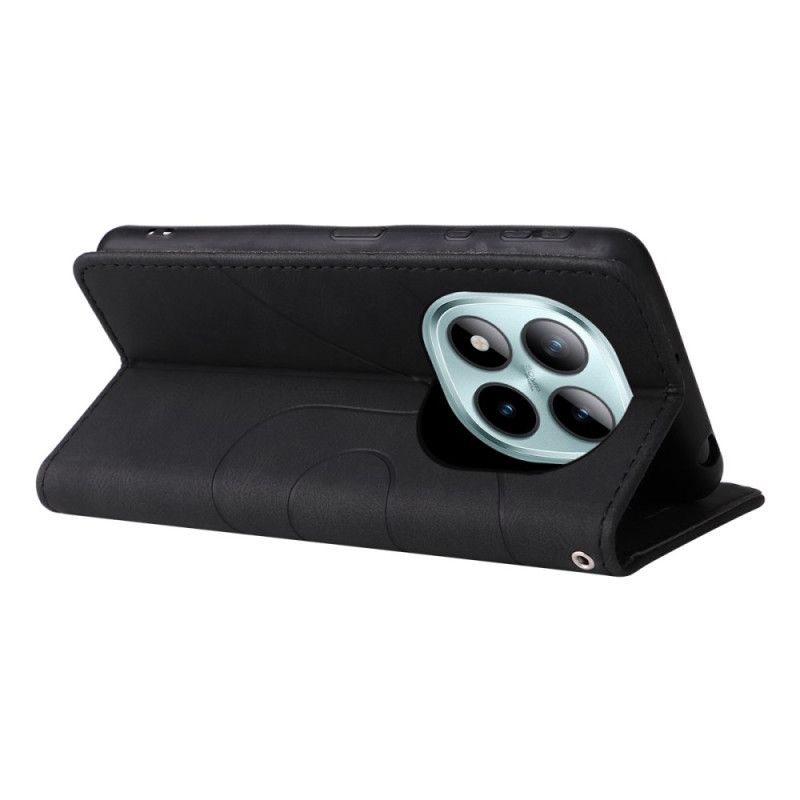 Läderfodral Xiaomi Redmi Note 15 Pro Plus 5g Telefonfodral Tvåfärgad Vågig