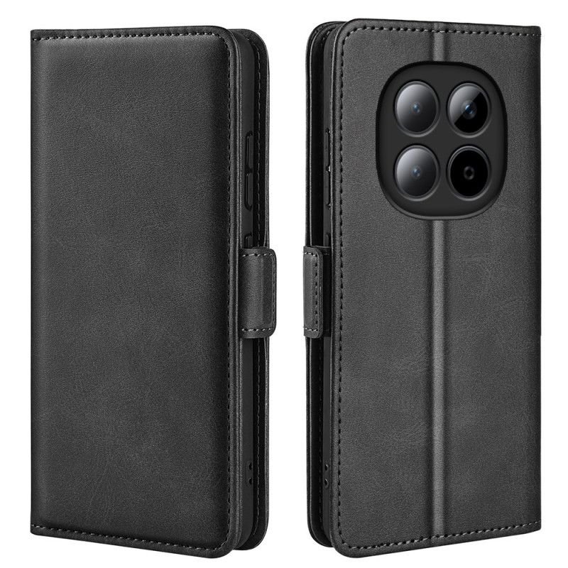 Läderskal Fodral Xiaomi Redmi Note 15 Pro Plus 5g Dubbelspänne