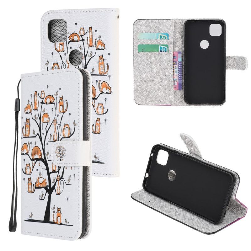Fodral för Google Pixel 4a Funky Stringkatter